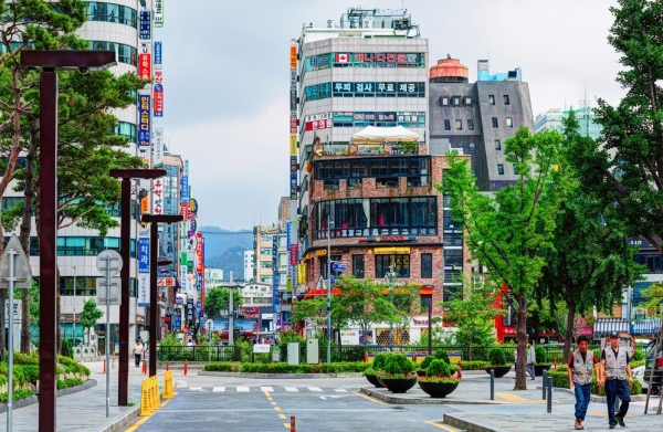 韓国の街並み