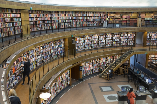 ストックホルム市立図書館の写真